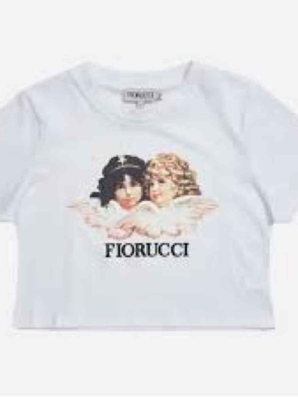 Fiorucci White Tee with Angel Graphic